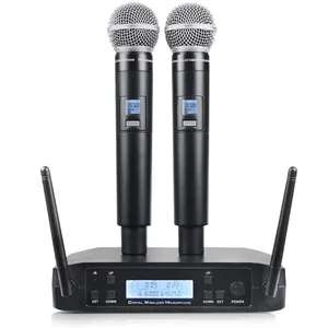 For GLXD4 M58 Cheap Price Uhf Dual Channel Handheld Long Range Wireless Microphone For Shu re