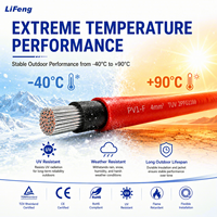 Cable Solar Fotovoltaico Resistente a la Intemperie de 1500V, Núcleo de Cobre Estañado de 2.5mm para Sistema Fotovoltaico PV1-F XLPO IP65