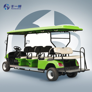Voiture de <span class=keywords><strong>golf</strong></span> électrique chinoise Florescence KDS <span class=keywords><strong>7</strong></span>-8 places certifiée CE, moteur Curtis 48V 5/7KW, voiture de <span class=keywords><strong>golf</strong></span> multifonctionnelle en aluminium 12 - Product Image 2