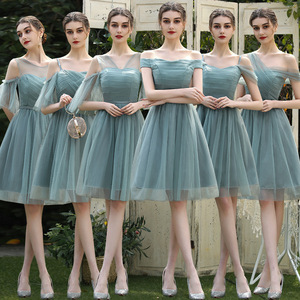 Bridesmaid Dresses A-Line Tulle Sweetheart Neckline Natural Waist Zipper Closure For Women Graduation Party - Product Image 3