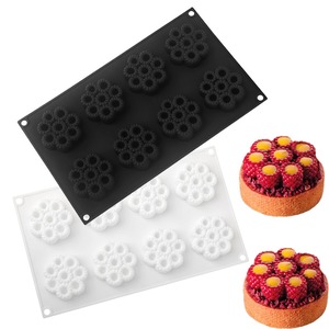 Nouveau moule en silicone <span class=keywords><strong>pour</strong></span> <span class=keywords><strong>tarte</strong></span> aux framboises, résistant à la chaleur, compatible four, <span class=keywords><strong>pour</strong></span> mousse, décoration de gâteau de mariage, outils de pâtisserie française - Product Image 3