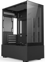 Wholesale ATX Mid Tower Gaming PC Case Tempered Glass Front Panel Support ITX MATX ATX Aluminum Chassis Black White Custom OEM