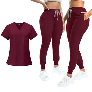 Uniforme médical personnalisé pour hôpital, fin, en gros, pour salon de beauté, respirant, pour femmes, infirmières, uniformes médicaux, ensemble - Product Image 5
