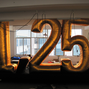 Inflatable Golden Balloon 1.25 Shape for Advertising Events Waterproof & Sun Resistant Electric Air <b>Pump</b> - Product Image 1