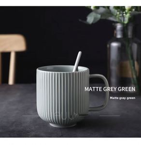 Taza Nórdica de Cerámica de 350 ml, Color Sólido, Minimalista, Personalizada, Ecológica, Apta para Microondas, Regalos Empresariales, con Relieve - Product Image 4