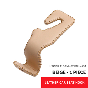Gancho para Respaldo de Asiento de Coche, Gancho de Almacenamiento Trasero de Cuero Premium, Productos de Decoración Interior para Coche - Product Image 6
