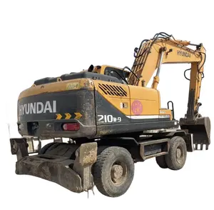 Mesin penggali elektrik bekas cat 21 TON merek Korea mesin EPA Hyundai 210W-9 penggali hidrolik Hyundai 210W-9 untuk dijual