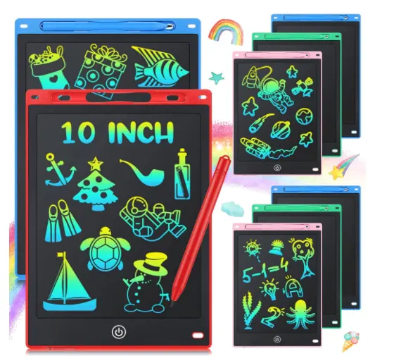 Tablero reutilizable para niños, tableta de escritura Lcd de 10 pulgadas, almohadillas para notas, Ce/rohs/fcc/cpc