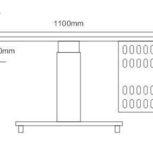 C-170 High Quality Ophthalmic Lifting <b>Table</b> Motorized <b>Electric</b> <b>Table</b> Medical Slit Lamp <b>Table</b> - Product Image 2
