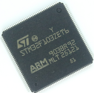 Circuit intégré MCU 32 bits basé sur ARM, ligne de performance haute densité, STM32F103ZET6 LQFP144 - Product Image 1
