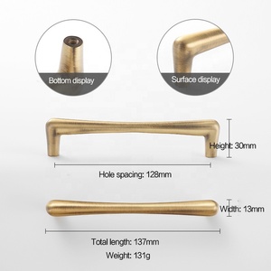 Jaya Chất Lượng Cao Sang Trọng Hiện Đại Ngăn Kéo Rắn Brass Vàng Kéo Knobs Nhà Bếp Chải Tủ Đồ Nội Thất Cửa Xử Lý - Product Image 5