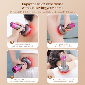 Minhuang Meridian Brush Portable Handheld Massager 6 Mode Microcurrent Infrared Therapy USB Rechargeable Lithium Battery - Product Image 2