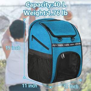 Sac de sport de grande capacité avec logo personnalisé, sac de football multifonctionnel, portable, imperméable, séparation sèche et humide, sac de voyage avec sac à chaussures - Product Image 6