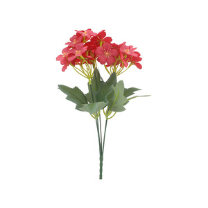 Bouquet de fleurs en soie, fleurs de crabapple jaunes, roses, rouges, blanches, décoration de la maison, accessoires de mariage - Product Image 5