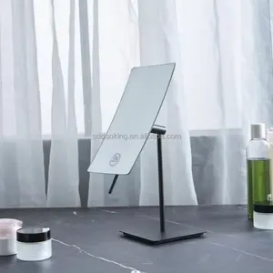 OEM/ODM 360 Miroir cosmétique portable rotatif Miroir de bureau Base métallique cosmétique ronde