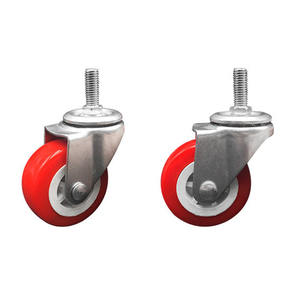 Fadengieber China Made <span class=keywords><strong>Mini</strong></span> Castor 2 Zoll 1/2 "Vorbau M8 Gewindes ch raube Mitte drehbar rot Typ Pvc Small <span class=keywords><strong>Caster</strong></span> <span class=keywords><strong>Wheel</strong></span> - Product Image 5