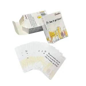 Fabricante de juegos de cartas Impreso personalizado Fiesta familiar Juegos de cartas para beber para adultos