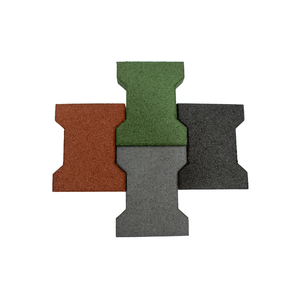 Baldosas de goma entrelazadas de fácil ajuste | Pavimentadora de goma Dogbone de alta calidad altamente recomendada para superficies deportivas y de fitness - Product Image 1