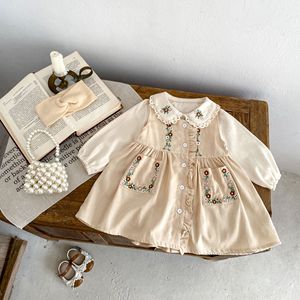 <span class=keywords><strong>Abbigliamento</strong></span> Autunnale in Cotone per Neonati, Vestiti con Ricami Floreali per Bambine - Product Image 5