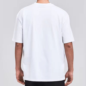 เสื้อยืดผู้ชายไซส์ใหญ่ ดีไซน์เนอร์ขายส่ง เสื้อยืดโอเวอร์ไซส์ทรงหลวม ไหล่ตก ผ้าคอตตอนหนา เสื้อยืดทรงบ็อกซี่สำหรับผู้ชาย - Product Image 5