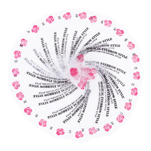 Conjunto de plantillas de cejas reutilizables, guía de dibujo DIY, Estilismo, tarjeta de aseo, maquillaje fácil, belleza de cejas, templada, 24 Uds. - Product Image 4