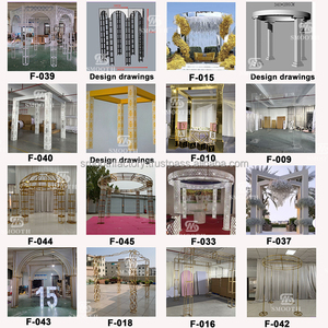 LEDA Nouvelle Arrivée Moderne, Pavillon de Mariage en Fer Forgé Blanc Ajoure pour Fêtes et Cérémonies - Product Image 5