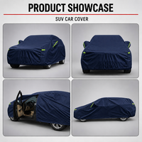 Housse de voiture imperméable KXF avec protection UV pour berline et SUV, anti-poussière, résistante aux rayures, en Oxford 150D bleu, fabrication de qualité