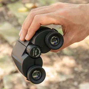 Telescópio binocular óptico para caça, portátil, à prova d'água, para uso ao ar livre, 10x25 HD