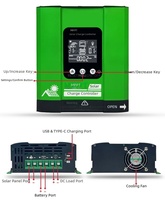 Régulateur de Charge Solaire MPPT 12-48V Automatique 40A 60A 80A avec Écran LCD pour Systèmes de Batteries Scellées, Gel, AGM, Plomb-Acide et Lithium – Efficacité 99,9%