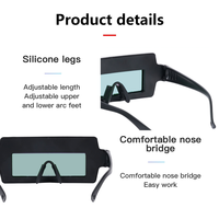 Lunettes de soudage à obscurcissement automatique, lunettes de soudage à large champ de vision pour soudeurs professionnels