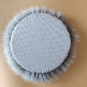 <strong>Long</strong> Pile Wool Genuine Lambskin Merino Sheepskin Fur Chair Sofa Seat <strong>Cushions</strong> Round <strong>Cushion</strong> with Foam Filling - Product Image 6