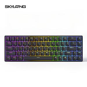 Skyloong Gk68 Ông <span class=keywords><strong>e</strong></span>-thể thao Gateron chuyển đổi từ bàn phím cơ khí chơi game Bàn phím tốc độ cao - Product Image 1