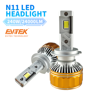Evitek หลอดไฟหน้ารถยนต์ LED พลังงานสูงใน N11 24000lm 240W H1 H7 H11 9006ไฟหน้ารถ LED 6500K - Product Image 1