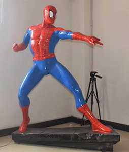 Classic Anime Superhero Hand Resin Statue Large Marvel Spider-Man Sculpture Ornament