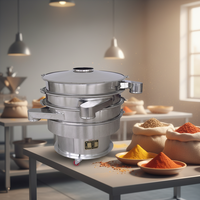 Machine de tamisage vibratoire pour poudre d'épices, tamiseur rotatif de qualité alimentaire, tamis vibrant pour la production alimentaire