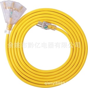 สายพ่วง 50 ฟุต 3 ช่องเสียบ 15A 1875W ปลั๊ก Nema สำหรับใช้งานกลางแจ้ง - Product Image 2
