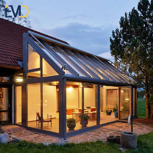 Factory Customized High End Villa Backyard Modern Aluminium Glass House Winter <b>Garden</b> Sunroom - Product Image 2