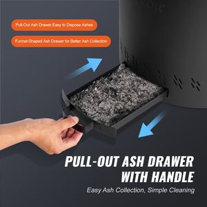 DB Wholesale 15.8 in Dia Stainless Steel <b>Fire</b> <b>Pit</b> Stove Smokeless Bonfire for Outdoor Heating Kitchen Use or Camping <b>Wood</b> Burnin - Product Image 4