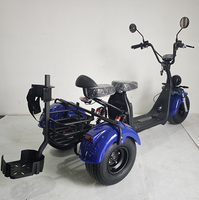 Scooter électrique à trois roues Citycoco 2000W/3000W avec GPS intelligent, design pliable, pneus larges, E-Bike Chopper