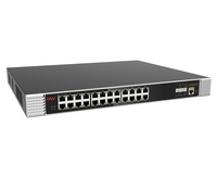 Switch PoE industri dengan input daya ganda, switch jaringan gigabit terkelola 24 port dengan uplink 10gb SFP