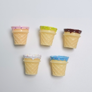 Modelo de Cono de Helado en Miniatura <span class=keywords><strong>para</strong></span> Casa de Muñecas, 100 Piezas, <span class=keywords><strong>Figuras</strong></span> Realistas de Vasos de Helado <span class=keywords><strong>para</strong></span> Decoración de Mesa de Tienda, Cocina o Fiestas - Product Image 6