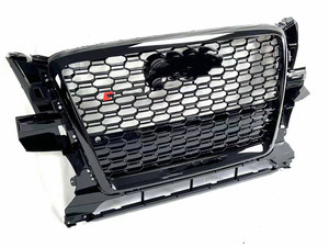 Calandre de pare-chocs avant neuve de haute qualité, noire, en nid d'abeille chromé pour Audi <span class=keywords><strong>Q5</strong></span> RSQ5 2009-<span class=keywords><strong>2012</strong></span> - Product Image 3