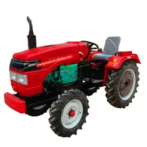 Mini tractor agrícola 354, precio barato de china, con cargador frontal y azada trasera