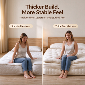 <span class=keywords><strong>Matelas</strong></span> à ressorts en crin de cheval naturel fait main 28 cm, fermeté moyenne, luxe, sans colle, antibactérien, anti-acariens, Mountain Hermit Home - Product Image 6