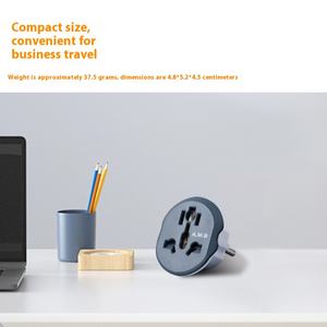 Preto Europeu Multifuncional 10A16A Two-Round <span class=keywords><strong>Plug</strong></span> alemão padrão plástico de dois furos Viagem Tomada Conversão <span class=keywords><strong>Plug</strong></span> - Product Image 3
