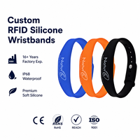Bracelet intelligent en silicone souple NFC, bracelet réglable RFID pour enfants, contrôle d'accès aux parcs d'attractions