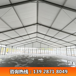 Carpa de aluminio para exteriores de 25x40m, rectangular, con cubierta de PVC impermeable, gran espacio, para ferias comerciales, con pared de vidrio para exhibición en exteriores. - Product Image 5