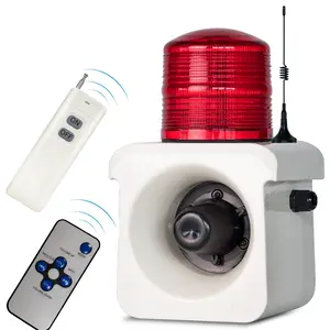 2000m/1.2mile IP65 Waterproof Dustproof Wireless Alarm System with 3 pcs Remote Control 120 dB Tone 9 Alarms Buzzers Sirens