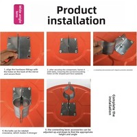Miroir convexe grand angle extérieur/intérieur pour circulation routière, dôme 180° en PC/ABS, antivol, réfléchissant, pour garage, miroir d'angle convexe
