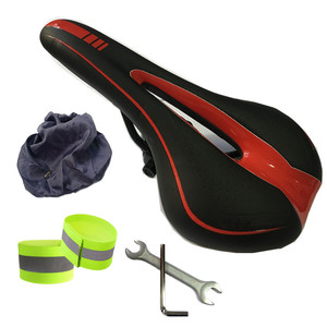 Siège de <span class=keywords><strong>selle</strong></span> imperméable en cuir PU pour hommes et femmes, <span class=keywords><strong>gel</strong></span> doux, ventilation, VTT, style simple, silicone - Product Image 6